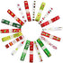 Chenkou Craft Merry Christmas 20 Yards Polyester Grosgrain Ribbon Appliques - 3/8" (10mm) Santa Ribbons Mix...