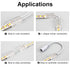 RGBZONE 10pcs 2-Pin 8mm LED Strip to Wire Connectors and 10m/32.8ft 2 Pin Extension Wire for Waterproof or Non-Waterproof Single Color LED Strip L...