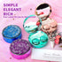 Contact Lens Case, Bling Constellations Contact Cases with Tweezers Remover Tool Mirror Solution Bottle Portable Contact Lenses Storage Container ...