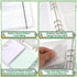 3x5 Index Card Holder Binder Card Organizer for Note Cards, Flash Cards, and Recipe Cards, 90 Card Sleeves - Stores up to 180 Index Cards, Indexca...