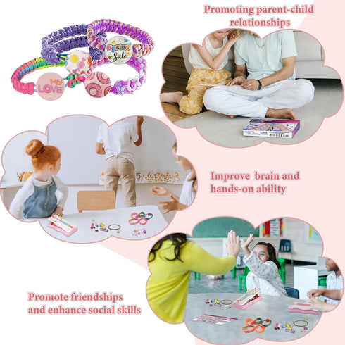 Dahey Friendship Bracelet Making Kit for Girls - DIY Arts and Crafts Birthday Gifts for 7-12 Years old Kids, Multi-coloured Bracelets String Jewel...