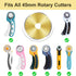 Titanium Coated 10 Packs 45mm Rotary Cutter Blades 45mm Quilting supplies Rotary Cutter Blades for fabric by SSPONT, compatible with OLFA,Fiskars,...
