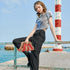 Colorblock Straw Clutch Purses Straw Crossbody Bags for Women Woven Purse Straw Beach Handbags Cloud Dumpling Pouch...