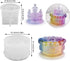 Storage Box Resin Mold with Lid, Cake Shaped Jar Silicone Mold, Cake Castle Resin Jar Mold for Epoxy Resin, DIY Jewelry Trinket Candy Container Ca...