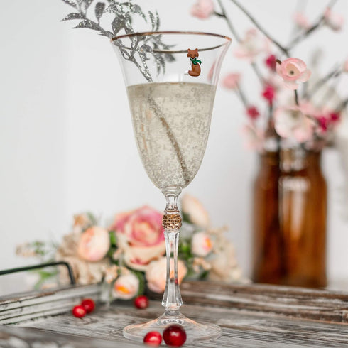 Winter Magnetic Wine Charms That Will Delight Your Guests all Season - Use at Christmas and Beyond - Set of 6 Drink Markers...