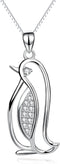 YFN Sterling Silver Penguin Necklace - Penguin Pendant Jewelry for Women Gifts...