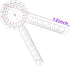 12 Inch Goniometer Transparent Orthopedic Angle Ruler Plastic Goniometer 360 Degree for Body Measuring Tape Goniometer Protractor Ruler (1)...