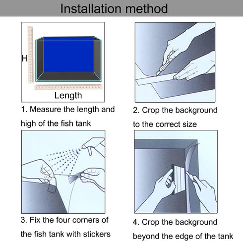 Undersea Aquarium Background, Blue Ocean Sea Sunshine Underwater Fish Tank Decorations Backdrop, Ecological Submarine Landscape Fish Tank Backgrou...