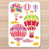 Hot Air Balloon Stencil A4 Size Wall Stencils for Painting for Crafts Reusable Painting Drawing Templates DIY Cloud Stencils for Painting on Wood ...