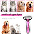 Pet Grooming Brush and Metal Comb Double Sided Long Hair Pet Undercoat Cleaner Brush for Dogs and Cats Removes mats and lint Effectively removes c...