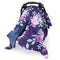 TANOFAR Car Seat Cover Baby, Carseat Covers Baby Boy Girl, Peekaboo Opening Infant Car Seat Cover for Winter, Warm & Cozy, Purple Floral...