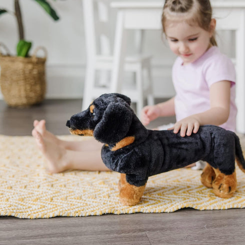 Melissa & Doug Giant Dachshund - Lifelike Stuffed Animal Dog Large...