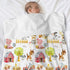 Farm Animals Barn Baby Blanket for Boys Girls, Farm Themed Toddler Soft Minky Blanket with Double Layer Dotted Backing, Newborn Nursery Receiving ...