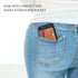 Phone Card Holder, Dual Pockets Phone Wallet Stick On with Snap Closure Adhesive Phone Wallet Work with iPhone and Most Smartphones - Brown Red Pa...