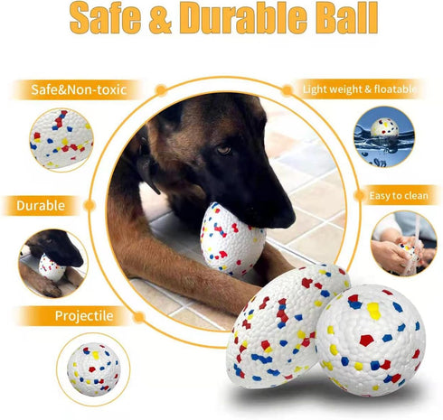 Potato Brothers-Pet Toys- Fetch Mate Chewly Durable Balls 2 pcs 3 Primary Colors for Dog...