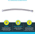 SharkBite 1 Inch x 1 Inch FIP x 24 Inch Stainless Steel Corrugated Flexible Water Softener Connector, Push to Connect Brass Plumbing Fitting, PEX ...