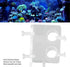 Pssopp Aquarium Water Pipe Clamp Acrylic Aquarium Pipe Clip Clamp Holder Transparent Fish Hose Fix Clip for Aquarium in Out Pipe Double Hole 20mm/...