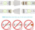 Litcessory V3 to V4 Lightstrip Adapter for Philips Hue Lightstrip Plus (4 Pack, White)...