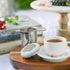 Fenshine Tea Infuser Stainless Steel Tea Strainer Folding Handle Tea Filter Extra Fine Mesh Strainer Brewing Basket with Lid for Loose Leaf Tea (L...