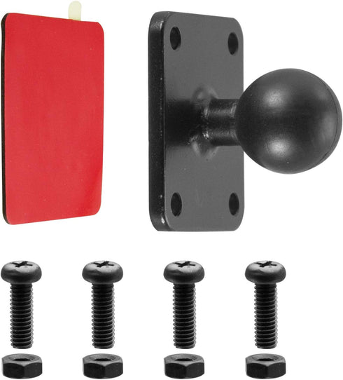 iBOLT 25mm / 1 inch Metal AMPS Adapter Plate for Industry Standard Dual Ball Socket mounting arms...