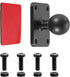 iBOLT 25mm / 1 inch Metal AMPS Adapter Plate for Industry Standard Dual Ball Socket mounting arms...
