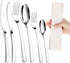 6 Pcs Weighted Utensils for Hand Tremors and Parkinsons Patients Heavy Weight Silverware Set Utensils for Eating Spoons for Eating Adaptive Eating...