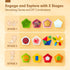 Montessori Toys for 1 Year Old Girl Gifts-Busy Activity Cube Travel Toys for 12-18 Months Baby Sensory Ball Development Educational Toys for 3 6 1...