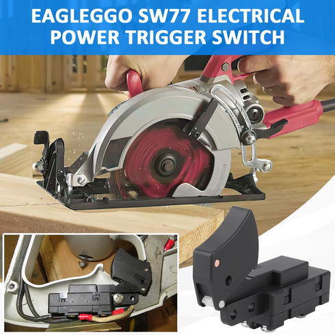 SW77 Trigger Switch Replacement Part for Replaces Skil Bosch Circular Saw 2610321608 HD77 or HD77M, Ryobi & Ridgid 760245002 Electric Saw Switch...