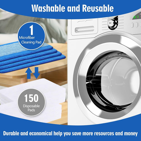 4 Pack Microfiber Cleaning Pads Compatible with All Bona Mops, Safe for Hardwood and Hard-Surface Floors,Washable, Reusable...