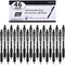 Black Gel Pens, 46 Pack(20 Gel Pens with 26 Refills) Lineon Retractable Medium Point Gel Pens Smooth Writing with Comfortable Grip for Office Scho...