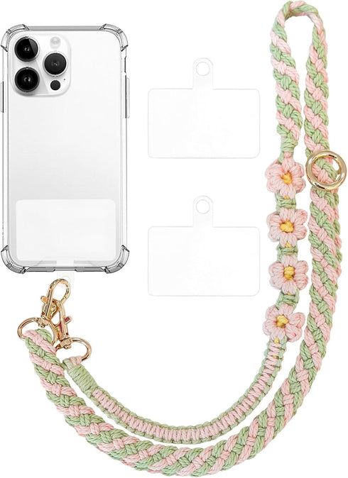 Phone Lanyard, Crossbody Cell Phone Lanyard, Adjustable Gear Beast Phone Holder, Universal Phone Chain Strap for Women Girls, Pink...