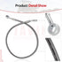Front Left Brake Hose Line for Polaris Ranger-800 2010-2017 Ranger-Diesel-900 2011-2014 Ranger-500-4x4 2010, OEM# 1911582...