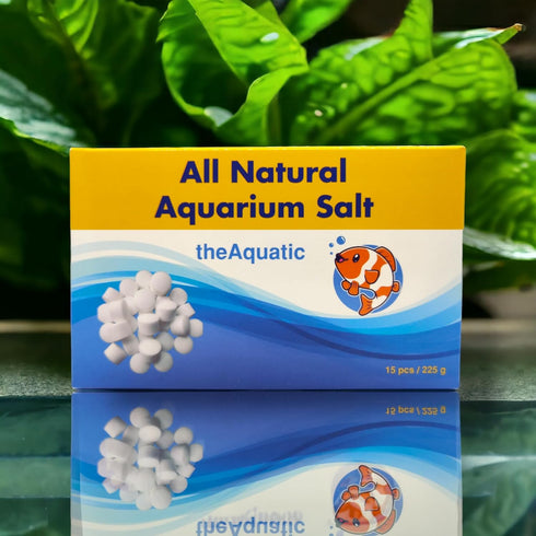 Premium Aquarium Salt, Aquarium Salt Freshwater Tablets for Aquarium Water Treatments Essential Supplies (15 Tablets)...