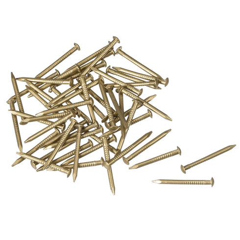uxcell Small Tiny Brass Nails 1.2x15mm for DIY Decorative Pictures Wooden Boxes Household Accessories 50pcs...