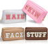 Preppy Makeup Bags Stoney Clover 4 Pcs Travel Organizer Patch Bag Large Varsity Chenille Letter Cosmetic Toiletry Preppy Stuff Cute Bags Portable ...