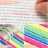HAUTOCO 960PCS Highlighter Tape for Books, 6 Sheets Long Sticky Notes Tabs for Annotating Books, Transparent Highlighter Strips Index Flags Page M...