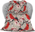 Red Cute Birds Cherry Flowers Soft Throw Blanket 40x50 inch Lightweight Warm Flannel Fleece Blanket for Couch Bed Sofa Travel Camping for Kids Adu...