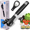 Safe Cut Smooth Edge Ergonomic Can Opener - Manual Food Grade Stainless Steel Opener for Kitchen & Restaurant Seniors And Arthritis...