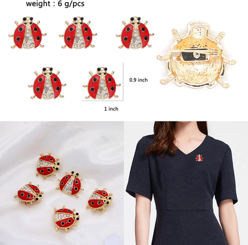 Cute Enamel Heart Rose Snake Funny Brooches Pin Set Fashion Cartoon Crystal Animal Themed DIY Bags Backpacks Jackets Hat Lapel Brooch for Women Gi...