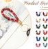Junkin 24 Pcs Boho Surfer Key Chain with Golden Key-ring Bulk for Women Men Hippie Keychain Summer Festival Decorative Accessories Handmade Cute K...