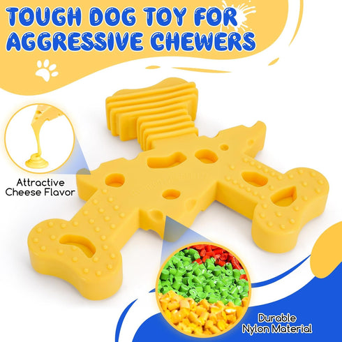 Dog Chew Toys for Aggressive Chewers,Tough Nylon Dog Toys,Indestructible Dog Toys for Aggressive Chewers Large Breed Medium Small Breed....