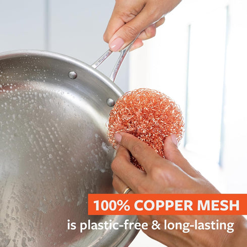 Full Circle Lucky Scrubber - Copper Scrubbers - Set of 3...