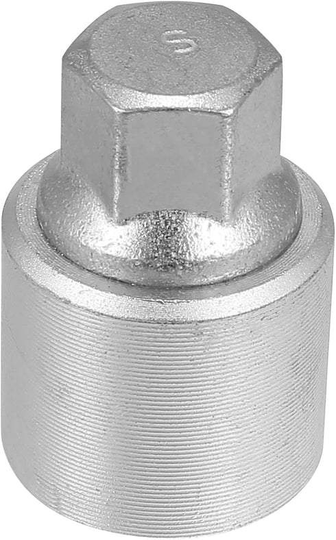X AUTOHAUX S Type S Car Wheel Lock Lug Nut Anti Theft Lug Nut Screw Removal Socket Key Wheel Lock Key Replacement for Audi A4L A5 A6L Q2L Q3 Q5 Q7...