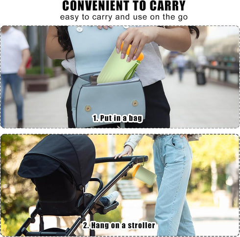 7pcs Travel Bottle Cleaner Kit, 7 in 1 Portable Baby Bottle Brush Set includes Drying Rack Bottle Nipple Straw Cleaning Brush Baby Essentials for ...