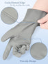 Cleanbear Cleaning Gloves Latex Free Rubber Gloves Reusable Lightweight and Durable Set of 3 with 2 Pairs of Gray Gloves and 1 Pair of White (12 I...