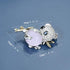 Cute Black White Rhinestones Crystals Panda Bear Baby Animal Brooch Pin Badge Brestpin Lapel Pins Silver Tone...