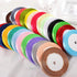 Solid Color Satin Ribbon, Kissbuty 3/8 Inch 25 Yards Gift Wrapping Ribbons Single-Sided Fabric Ribbon Embellish Ribbon Silk Ribbon Roll for Bows C...