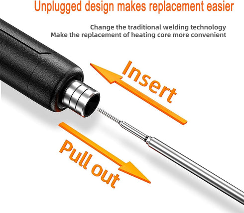 Mini Cordless Soldering Iron Kit,USB Wireless Electric Soldering Iron Pen 10-in-1,3 Temperature Adjustment,Portable and Rechargeable for Home Appl...