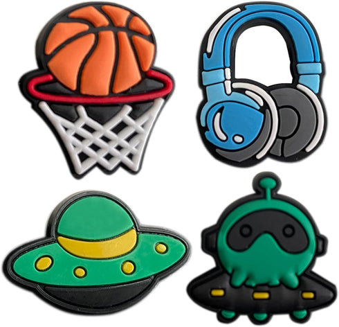 monochef Shoe Charms for Boys Teens: 35pcs Cute Shoe Decoration Charms for Shoes Bracelet Wristband Clog Sandals Party Favors Gifts Kids Adults Ba...