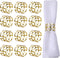 LogHog Delicate Christmas Gold Napkin Rings Set of 12, Ideal Table Setting Napkin Buckles for Christmas, Thanksgiving, Wedding, Parties, Holiday (...
